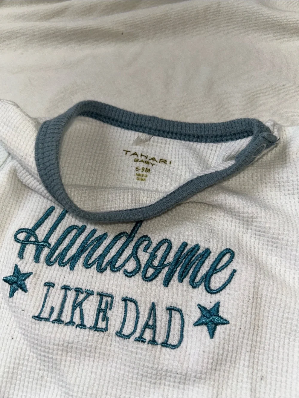 Tahari White and Teal Kids Matching Set